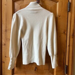 Ann Taylor Elegant Cream Sweater Large (fits like medium)